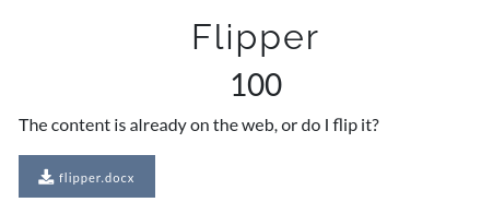 Flipper!!!